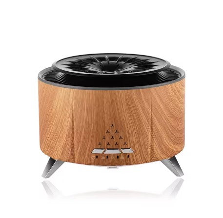 Diffuseur d'Huiles Essentielles Ultrasonique - Relaxation et Bien-Être effet Meduse+effet flamme